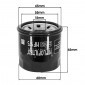 FILTRE A HUILE MAXISCOOTER ADAPTABLE SUZUKI 650 BURGMAN 2003>2012 (68x65mm) -HIFLOFILTRO HF975- 824225111422