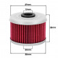 OIL FILTER FOR MOTORBIKE HIFLOFILTRO FOR HONDA 125 VARADERO 2001> (50x38mm) (HF113) 824225110029