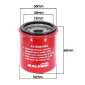 FILTRE A HUILE MAXISCOOTER MALOSSI RED CHILLI POUR PIAGGIO 125 X-EVO, 125 X7, 125 X8, 125 X9, 125 LIBERTY, MP3, FLY/VESPA 125 GT, LX/APRILIA 125 ATLANTIC 2002>2011/GILERA 125 NEXUS 2007> (EQUIV HF183) 3700948135648