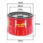 FILTRE A HUILE MAXISCOOTER MALOSSI RED CHILLI POUR PIAGGIO 500 MP3, 400 MP3, X8, X-EVO, 500 X9/GILERA 500 NEXUS/PEUGEOT 500 SATELIS, 400 GEOPOLIS/APRILIA 500 ATLANTIC, 400 ATLANTIC (EQUIV HF184) 3700948135662