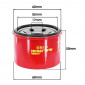 OIL FILTER FOR MAXISCOOTER MALOSSI FOR YAMAHA 500 TMAX 2001>2011, 530 TMAX 2012> / KYMCO 500 XCITING 2005 >2012 (EQUIVALENT HF147)