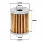 OIL FILTER FOR MAXISCOOTER POLINI FOR YAMAHA 400 MAJESTY 2004>2012 /SUZUKI 400 BURGMAN AN 1996>2006 (203.3511)(Ø 44 mm x 55 mm)