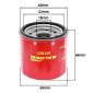 FILTRE A HUILE MAXISCOOTER MALOSSI RED CHILLI POUR HONDA 300 FORZA, 300 SH 2011>2014, 400 S WING, 600 S WING / YAMAHA 530 TMAX 2017>, 560 TMAX 2020> (EQUIVALENT HF204) 3700948136379