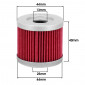 OIL FILTER FOR MAXISCOOTER HIFLOFILTRO FOR SUZUKI 125 AN 1995>2000, DR 125 S, GN 125 E/HYOSUNG 125-250 AQUILA, 250 COMET (44x40mm) (HF131) 824225110098