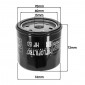 OIL FILTER FOR MOTORBIKE HIFLOFILTRO FOR DUCATI 600 MONSTER, 696 MONSTER, 796 HYPERMOTARD, 848 STREETFIGHTER, 1198 DIAVEL, 1200 MULTISTRADA (76x72mm) (HF153) 824225110265