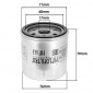 FILTRE A HUILE MOTO ADAPTABLE BMW 75 K, 100 K LT, K 1200 GT, 1100 R S, 1150 R GS, 850 R RT (76x79mm) -HIFLOFILTRO HF163- 824225110326