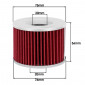 OIL FILTER FOR MOTORBIKE HIFLOFILTRO FOR KAWASAKI Z 650, Z 750, 900 NINJA/TRIUMPH 900 DAYTONA, 1200 TROPHY/YAMAHA 1000 FJ, 1300 XJR/HONDA 1000 GOLD-WING, 120 GOLD-WING (76x56mm) (HF401) 824225110456