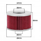 OIL FILTER FOR MOTORBIKE HIFLOFILTRO FOR HONDA 400 CBX, 500 CX, 650 CX (69x45mm) (HF111) 824225110005