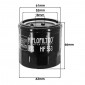 OIL FILTER FOR MOTORBIKE BENELLI 899 TNT 2008>2014, 1130 TNT 2004>2014, 900 TORNADO 2003>2006, 1130 TORNADO 2006>2014, 1130 TRE 2006>2014 (65x65 mm) -HIFLOFILTRO HF553- 824225111248