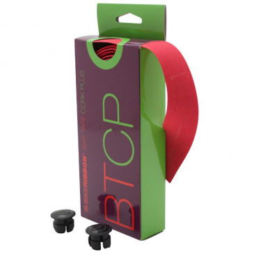 HANDLEBAR TAPE- BIKERIBBON CORK PLUS RED WITH CORK 8027312001572