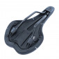 SELLE NEWTON ROUTE/VTT KALLUM NOIR LISERET BLANC 281x140mm RAIL ACIER NOIR 3700948209172