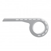 CHAIN GUARD HEBIE - PISTOL SHAPED - SILVER FOR CHAINRING 44 -48T (SOLD PER UNIT) attachment to add ref 178275 and optionnaly ref 178274