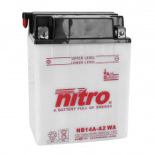 BATTERY 12V 14 Ah NB14A-A2 NITRO - WITH MAINTENANCE (Lg134xWd 89xH176mm)