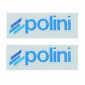 STICKER POLINI BLUE LINE SPECIAL FOR BODYWORK ELEMENTS (23x8cm) (225.0222) (2 STICKERS)