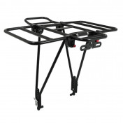 LUGGAGE RACK - REAR - P2R CARGO FOLDABLE SIDES WITHOUT TOOLS - MATT BLACK ALUMINIUM - 29''/26" (MAXI LOAD 10KGS) - COMPATIBLE DISC BRAKE - 3700948115404
