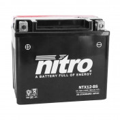 BATTERY 12V 10Ah NTX12-BS NITRO MF MAINTENANCE FREE-SUPPLIED WITH ACID PACK (Lg151xWd87xH130) (EQUALS YTX12-BS)
