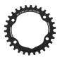 CHAINRING FOR MTB-FOR SINGLE- 30T. Ø96 1X11 BLACK STRONGLIGHT -4 ARMS- XT M8000/SLX M7000 NON THREADED 3700223719617