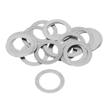 BACK WASHER FOR VARIATOR - FOR PEUGEOT 50 KISBEE 4 Stroke, V-CLIC 4 Stroke/KYMCO 50 AGILITY 4 Stroke/SCOOTER 50 CHINESE 4 Stroke GY6, 139 QMB (Ø 14x20mm) (SET WITH 30 WASHERS) -SELECTION P2R- 3701213428236