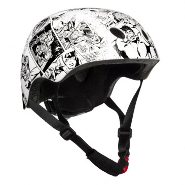 CASQUE VELO ENFANT DISNEY V3 AVENGERS COMICS BLANC AVEC MOLETTE REGLAGE TAILLE 54-58 (VENDU SUR CARTE) 5902308590823