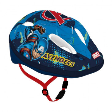 CHILD BIKE HELMET- DISNEY V2 AVENGERS- BLUE WITH RATCHET SETTING EURO 54-58 (ON CARD) 5902308590564