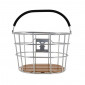 PANIER AVANT ALU HAPO.G ARGENT (L 35cm x l 24cm x h 22cm) -VENDU AVEC FIXATION MTS VAE / E-BIKE 3104889922211