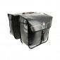 DOUBLE BAG FOR BICYCLE-REAR- RIGIDE HAPO-G 32Lt.BLACK WATERPROOF- VELCRO TAPES ON CARRIER - 3104889921863
