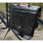 DOUBLE BAG FOR BICYCLE-REAR- RIGIDE HAPO-G 32Lt.BLACK WATERPROOF- VELCRO TAPES ON CARRIER - 3104889921863