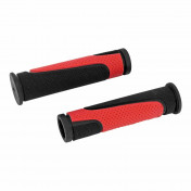 HAND GRIPS FOR MTB - NEWTON RUBBER BLACK/RED Lg125mm (PAIR) 3700948219812