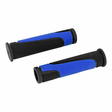 POIGNEE VTT NEWTON RUBBER NOIR/BLEU L125mm (PAIRE) 3700948219829