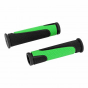 POIGNEE VTT NEWTON RUBBER NOIR/VERT L125mm (PAIRE) 3700948219836
