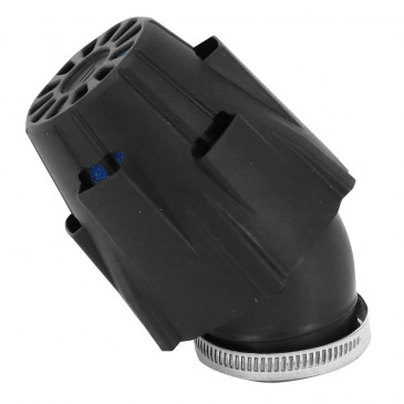 AIR FILTER - POLINI BLUE AIR BOX PHBH - BLACK ELBOW FIXING 30° Ø 42 (203.0092)