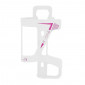 BOTTLE CAGE - ROTO COMPOSITE SLIDE K-ONE WHITE/PINK - SIDE LOAD - - FOR EBIKE (SOLD PER UNIT) 3700948237526
