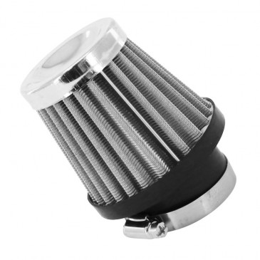 AIR FILTER REPLAY KN - STAINLESS STEEL GRID- CHROME STRAIGHT FIXING Ø 28/35/44mm 3700948035887