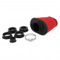 AIR FILTER REPLAY DOUBLE FOAM BIG PYRAMID RED STRAIGHT FIXING (SOLD WITH 5 ADAPTERS) 3700948035696