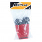 AIR FILTER REPLAY DOUBLE FOAM BIG PYRAMID RED STRAIGHT FIXING (SOLD WITH 5 ADAPTERS) 3700948035696