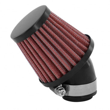 AIR FILTER REPLAY KN XL BLACK/RED STRAIGHT FIXING + ELBOW 45° Ø 35/28 3700948036105