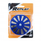 AIR FILTER REPLAY ADJUSTABLE FLOW - BLUE STRAIGHT FIXING Ø 35/28