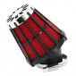 AIR FILTER MALOSSI E 5 PHBN/PHVA BLACK/ FOAM RED (EXCEPT PEUGEOT)