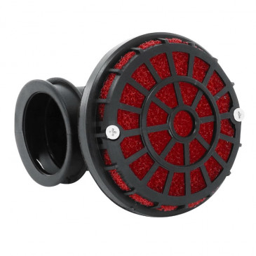 AIR FILTER MALOSSI E 8 PHBG BLACK /FOAM RED (PEUGEOT 13 SP/MVL) (046199)