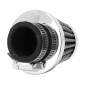 AIR FILTER -TOP PERFORMANCES - KN TYPE - CHROME- STRAIGHT FIX Ø 35 mm