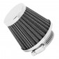 AIR FILTER TOP PERFORMANCES (KN TYPE) CHROME STRAIGHT FIXING Ø 39mm-