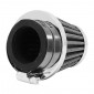 AIR FILTER TOP PERFORMANCES (KN TYPE) CHROME STRAIGHT FIXING Ø 39mm- 3700948160558
