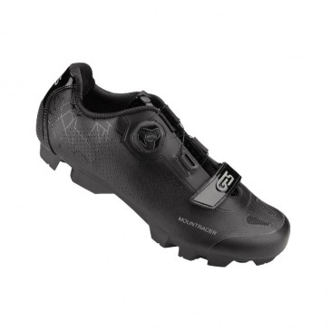 CHAUSSURE VTT GES MOUNTRACER2 NOIR T39 FIXATION MICROCLIP ATOP/VELCRO COMPATIBLE SPD (PAIRE)