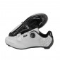 CHAUSSURE ROUTE GES ROADSTER2 BLANC T37 FIXATION MICROCLIP ATOP/VELCRO COMPATIBLE LOOK/SHIMANO (PAIRE)