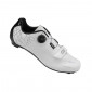 ROAD CYCLING SHOE- GES ROADSTER2 WHITE EURO 45 BOA CLOSURE SYSTEM+HOOK AND LOOP STRAPS- COMPATIBLE LOOK/SHIMANO (PAIR)