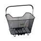 REAR BASKET- STEEL WIRE - RACKTIME BASK IT BLACK - WITH HANDLE FOR CARRIER (43x29x31 cm) - COMPATIBLE RACKTIME SNAP-IT SYSTEM 4048174130075