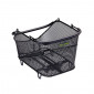 REAR BASKET- STEEL WIRE - RACKTIME BASK IT TRUNK BLACK - WITH HANDLE FOR CARRIER (39x26x27 cm) - COMPATIBLE RACKTIME SNAP-IT SYSTEM 4048174840202