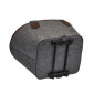 SINGLE BAG FOR BICYCLE-REAR- RACKTIME AGNETHA 2.0 GREY - ON CARRIER (L 34cm x L 26cm x h 37cm) - COMPATIBLE RACKTIME SYSTEM SNAP-IT 2.0 (VERSION AFTER 2021) 4048174847577