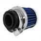 AIR FILTER REPLAY KN SMALL FD CHROME/BLUE STRAIGHT FIXING Ø 35/28 3700948036044