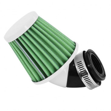 AIR FILTER REPLAY KN MIDDLE FO GREEN/WHITE ADJUSTABLE FIXING Ø 35/28 3700948035962
